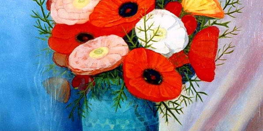 Poppies in Vase