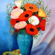 Poppies in Vase