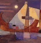 Boat with Moon
