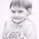 Trevor with Frog