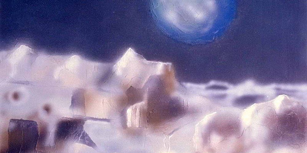 Rising Earth over Moon