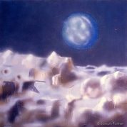 Rising Earth over Moon