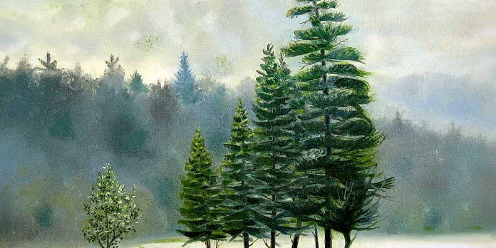 Group of Pines